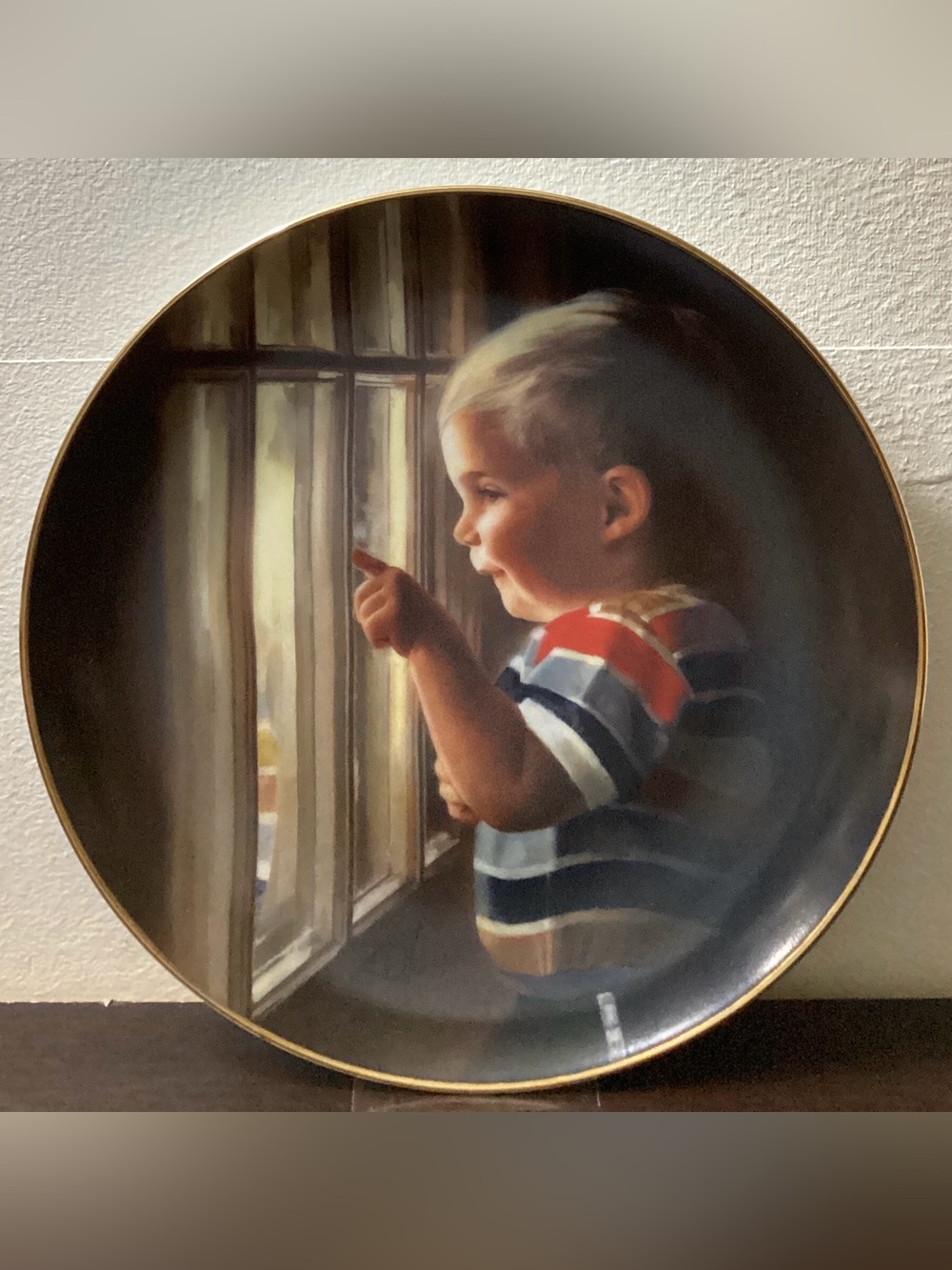 Pemberton & Oakes Donald Zolan Vintage Collector Plate 1986 Gift for Baby Boy